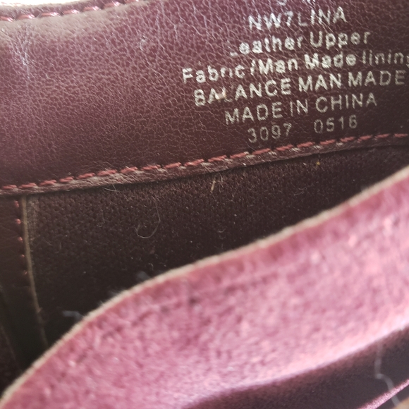 #Nine West Lina Women Burgundy Suede Wedges Booties - Picture 9 of 16